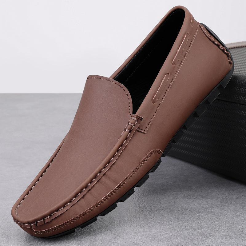 Classic Real Leather Slip On Shoe