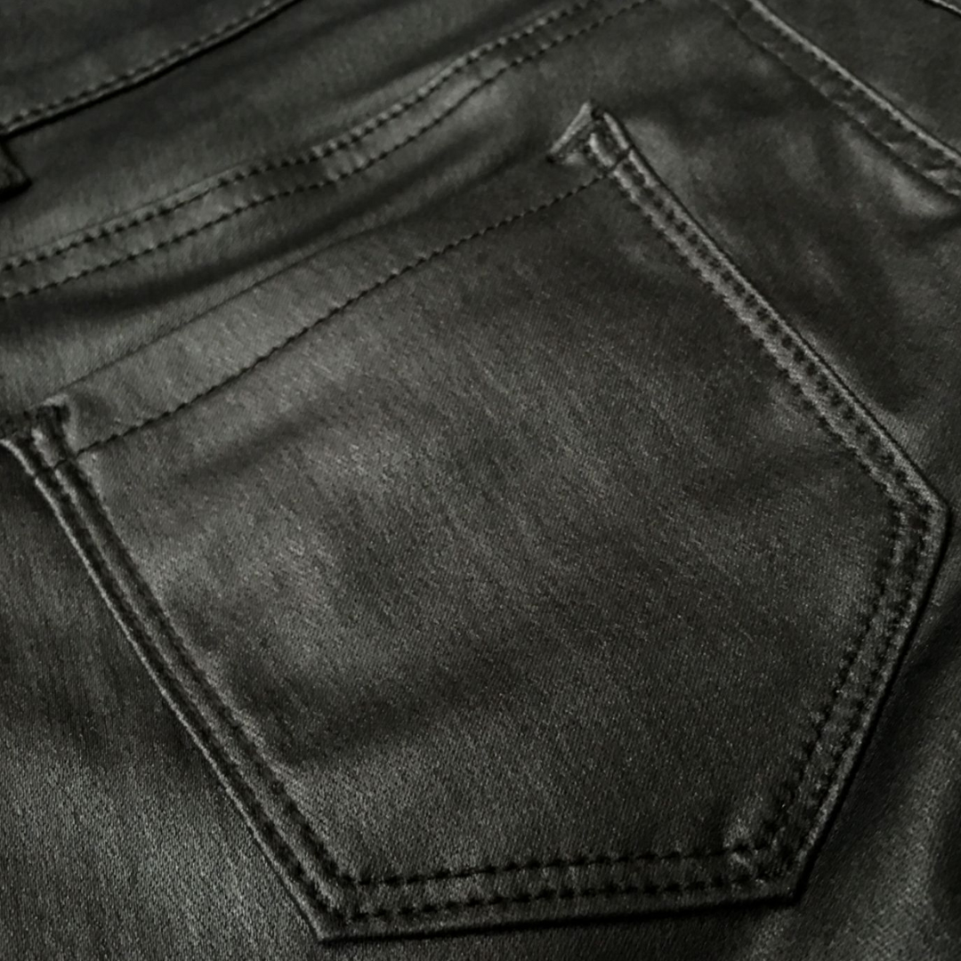 Vegan Leather Biker Pants for Women