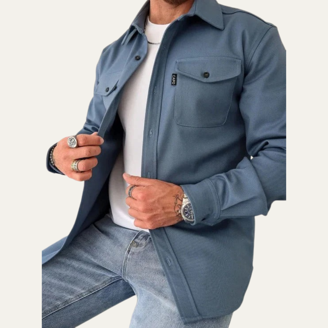 Men's Relaxed Fit Button Down Shirt