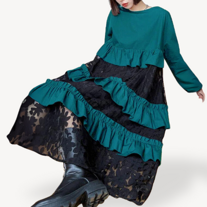 Feminine Layered Lace Summer Dress