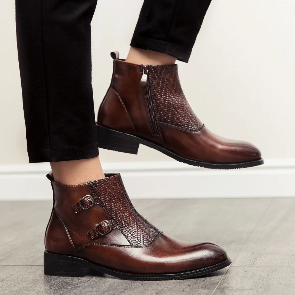 Classic Leather Chelsea Boots for Men - Premium Winter Shoes