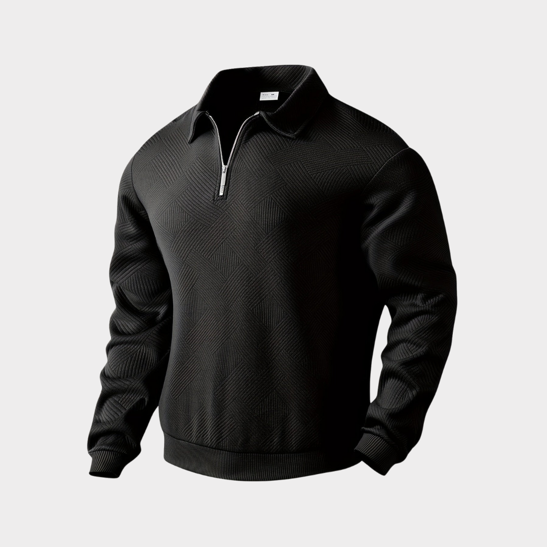 Koen | Classic Warm Quarter Zip Sweater for Men