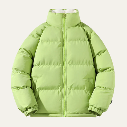 Warm Reversible Fleece Lined Puffer Coat