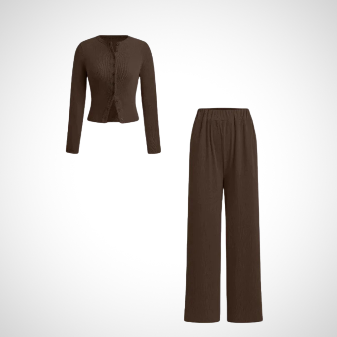 Elegant 2 Piece Button Down Set