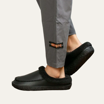 Men's Warm Fleece Lined Moccasin Slippers Shoes