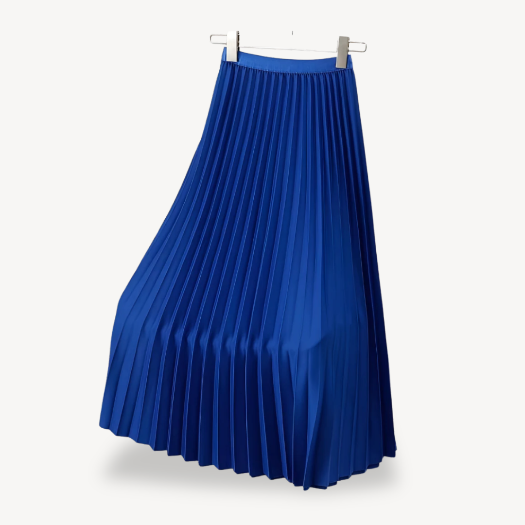 Luxury Folded Knee Length Skirt for Women