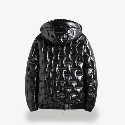 Men's Glossy Down Filled Parka Coat
