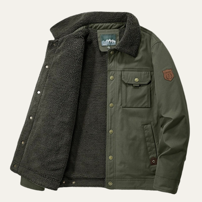 Warm Waterproof Mens Sherpa Parka Jacket with Pockets