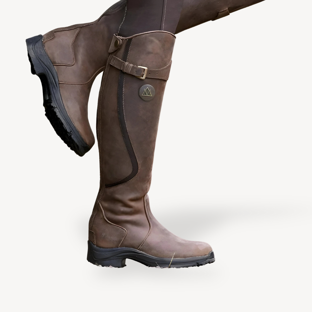Comfortable Faux Leather Equestrian Boots for Women