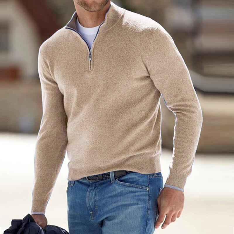 Cozy Zip Up Knitted Sweater