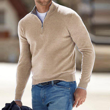 Cozy Zip Up Knitted Sweater
