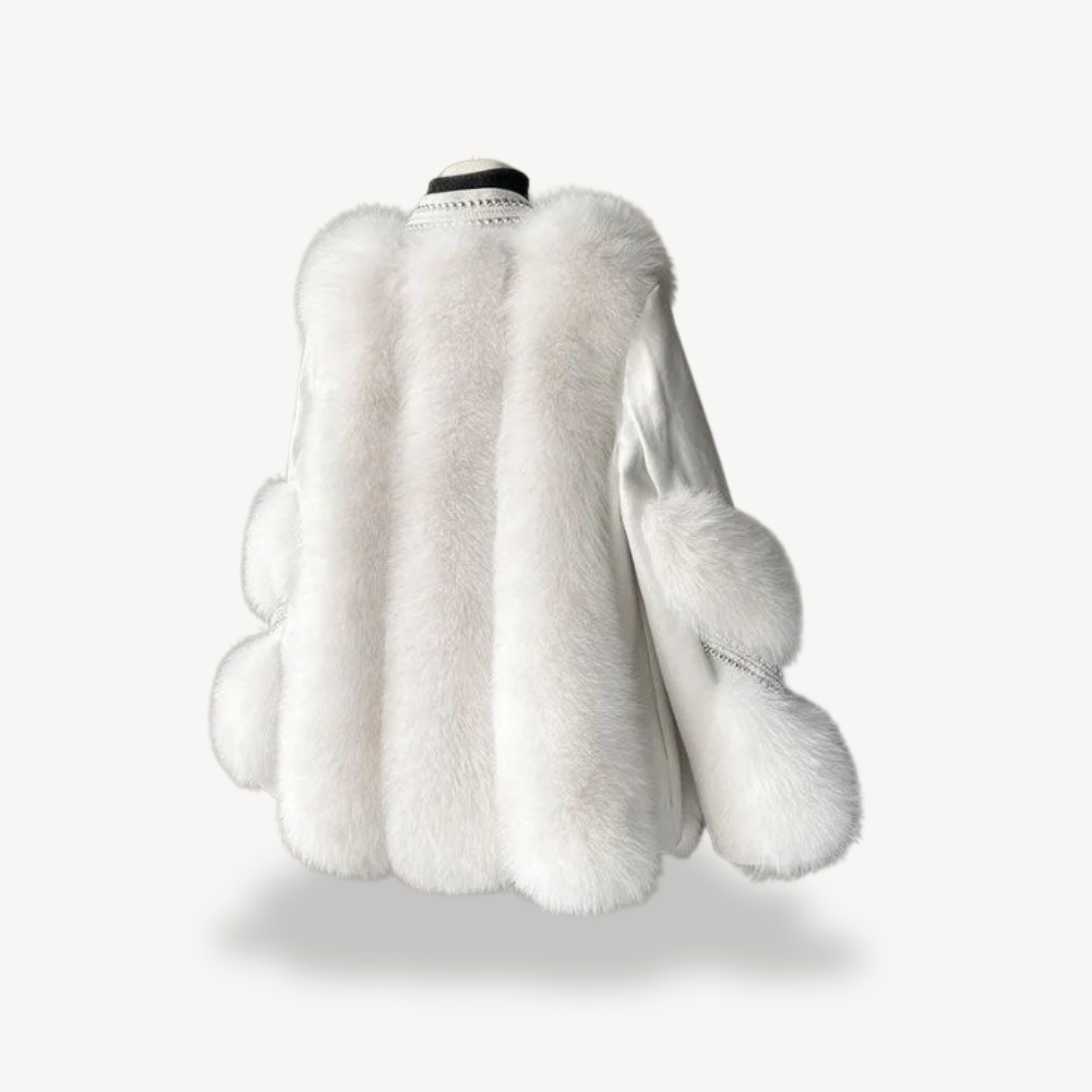 Luxurious Fake Fur Winter Coat for Ladies