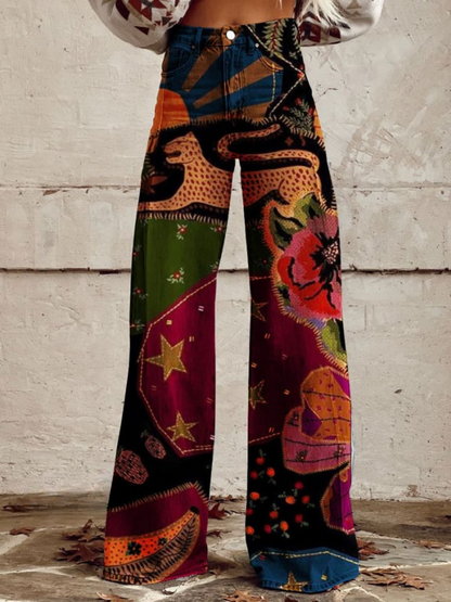Stylish Wide Leg Women's Pants - OutfitLondon