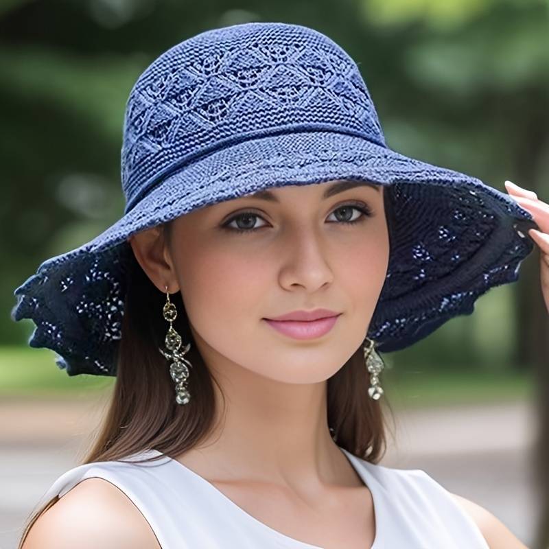 Stylish Collapsible Large Brim Beach Hat