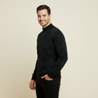 Cozy Men's Fleece Crew Neck Sweater