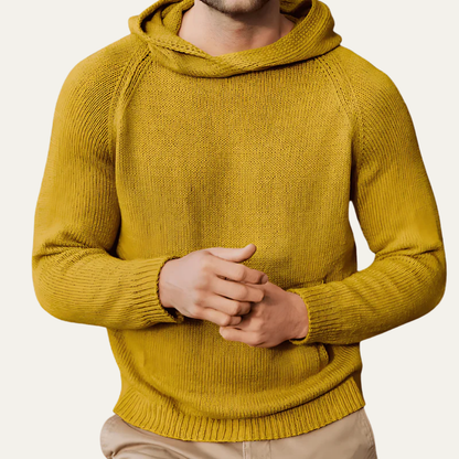 Men's Fitted Crew Neck Pullover Hoodie - OutfitLondon