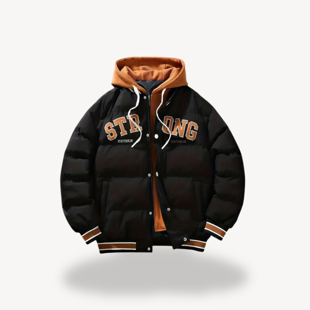 Men's Quilted Hooded Sports Jacket - OutfitLondon