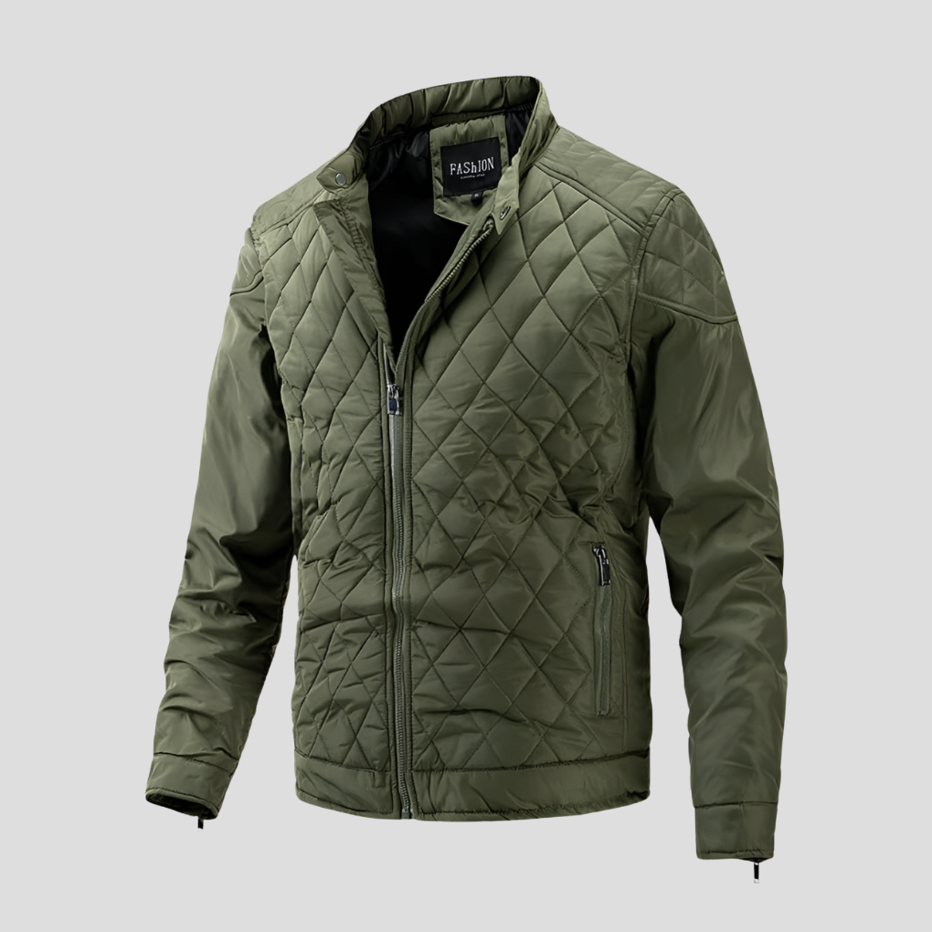 Classic Padded Quilted Coat for Men