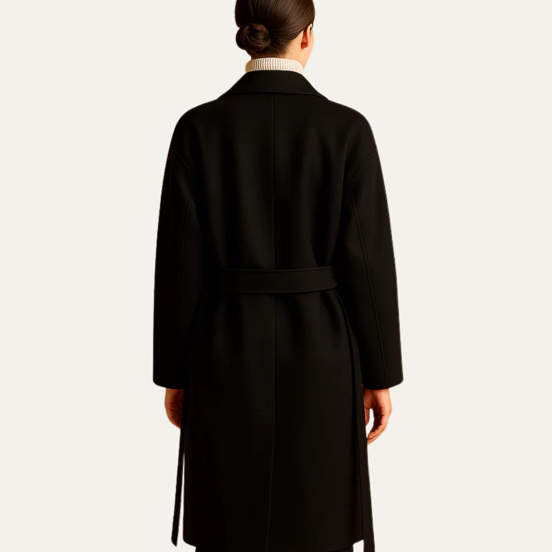 Ladies Large Warm Double Button Coat