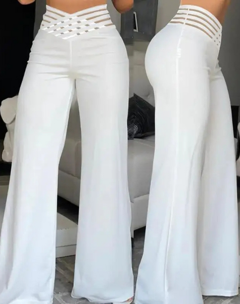 Women's Soft High Waist Flare Leg Pants