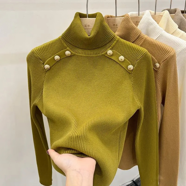 Soft Women's Relaxed Fit Turtleneck Jumper