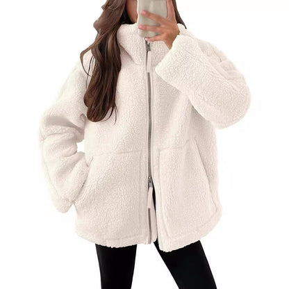 Warm Fleece Zip Up Winter Jacket