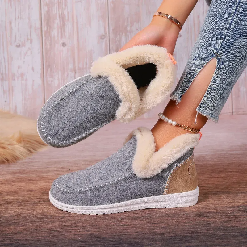 Orthopedic Winter Wool Snow Boots Cozy Winter Slipper