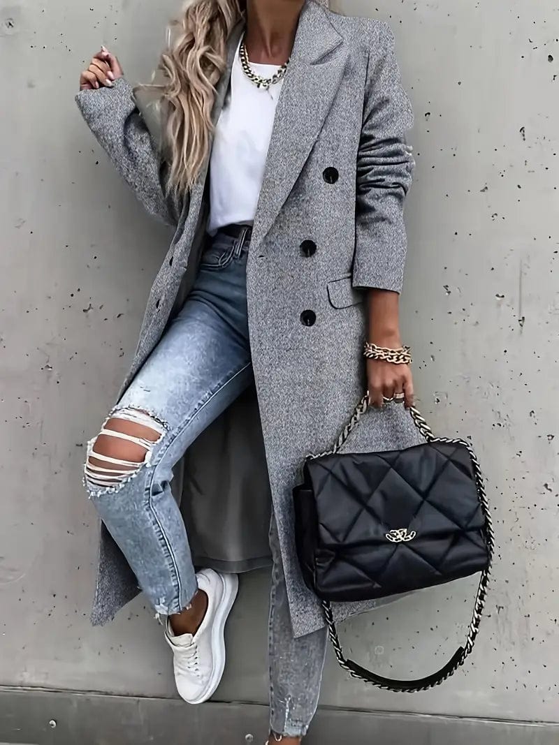 Timeless Elegant Ladies Long Coat