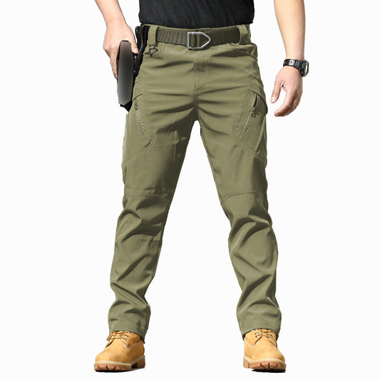 Men's Cargo Pants Tactical Trousers Classic Multi Pocket Straight Leg Solid Color Comfort