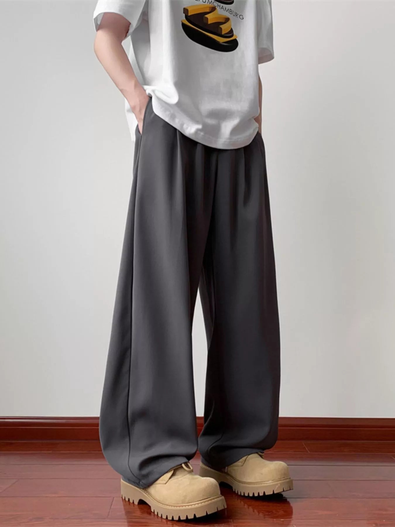 Relaxed Fit Mens Big Size Trousers