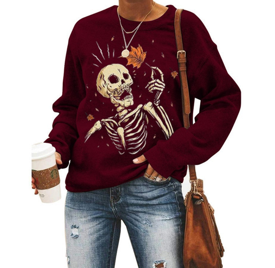 Scary Halloween Ladies Graphic T-Shirt