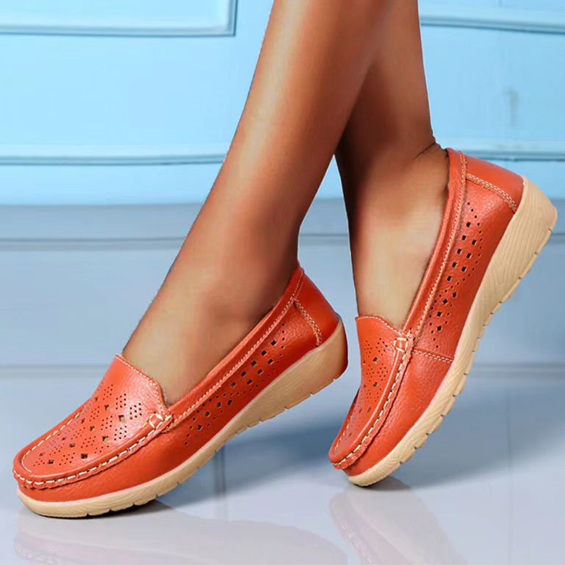 Slip On Loafers Casual Hollowed Out.Women Shoes