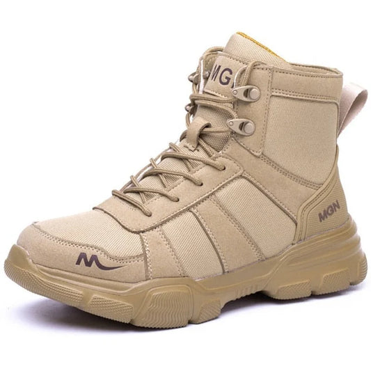 Waterproof Insulated Work Boots with Steel Toe Caps - OutfitLondon