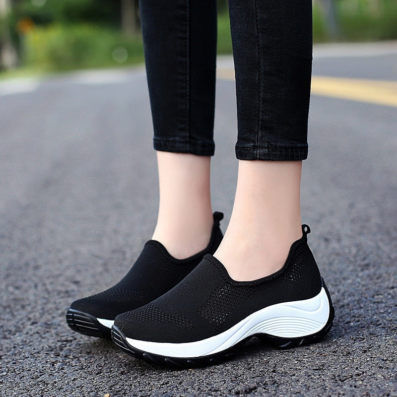 Casual Slip on Comfortable Orthopedic  Breathable Single Shoes