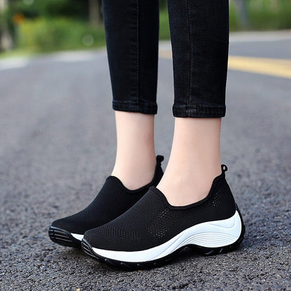 Casual Slip on Comfortable Orthopedic  Breathable Single Shoes