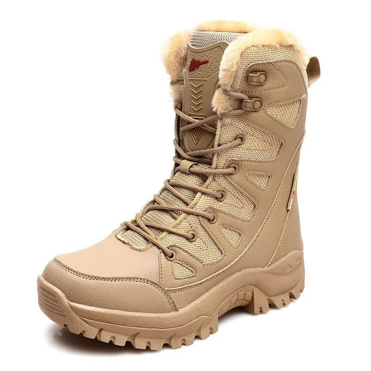 Rugged Waterproof Hiking Boots Outdoors