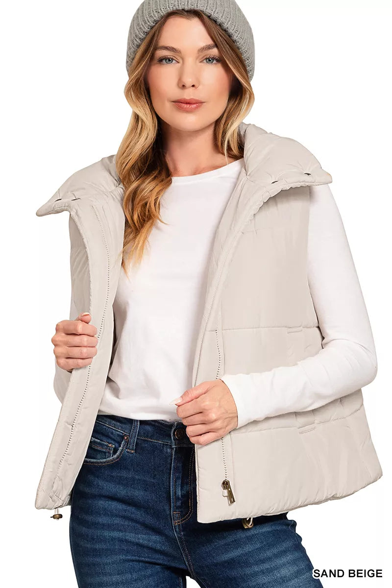 Cozy Thermal Zip Up Vest Jacket - OutfitLondon