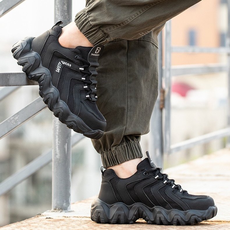 Unisex Orthopedic Shoes Indestructible Solid Sole Reflective Safety Sneakers