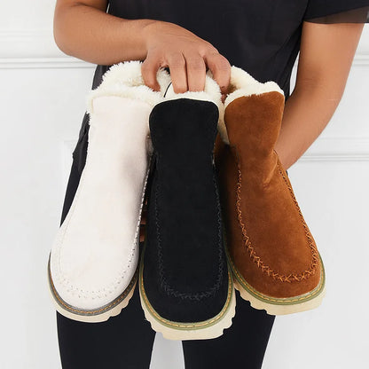 Warm Faux Fur Women's Winter Snow Boots - OutfitLondon