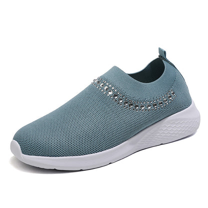 Women's Inlaid Knitting Leisure Comfortable Soft Bottom Shoes