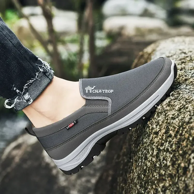 Men's Comfortable Slip-on Arch Support Athletic Walking Shoes