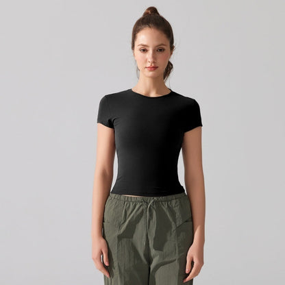 Women's Lightweight Breathable Cotton Yoga T-Shirt