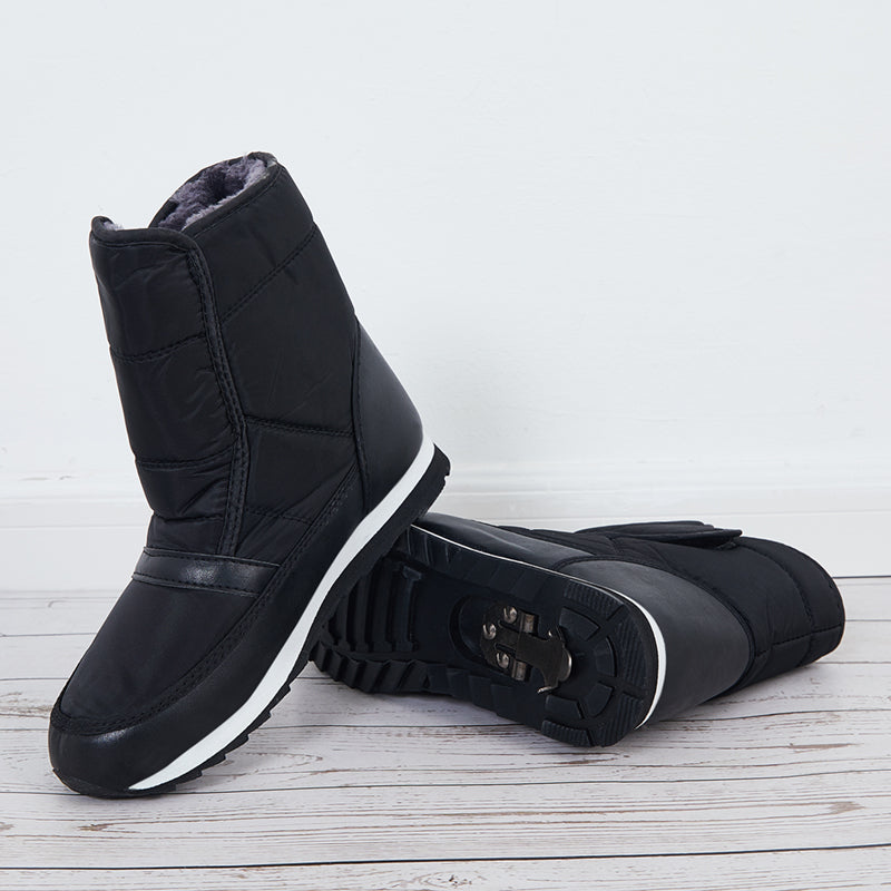 Winter Snow Ankle Boots Warm Fur Lining Waterproof Slip On Booties