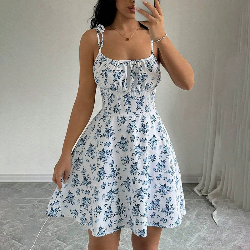 Women's Casual Floral Print A-Line Dress