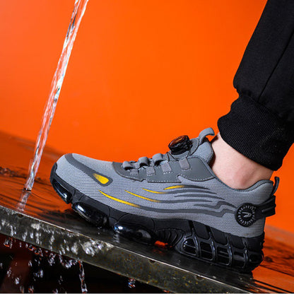 Tough Waterproof Hiking Work Boots with Grip Sole