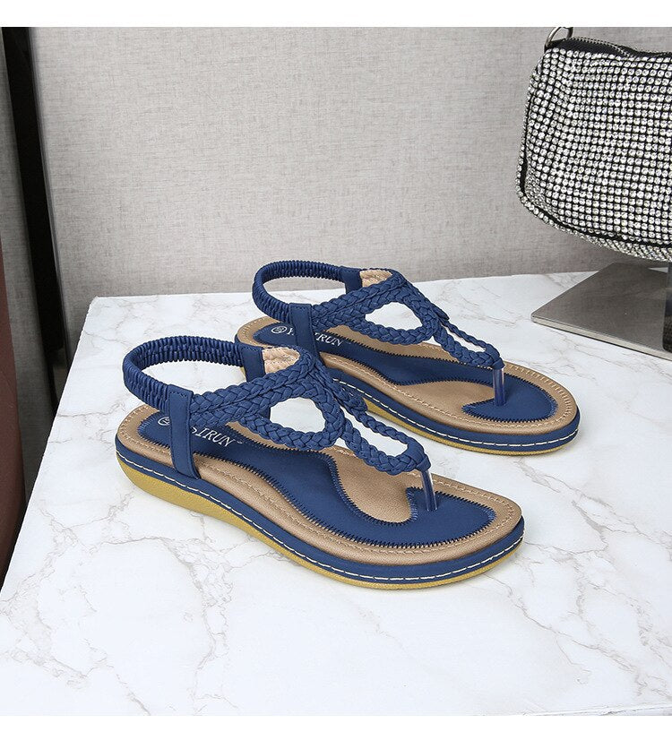 Bohemian Clip Toe Weave Sandals