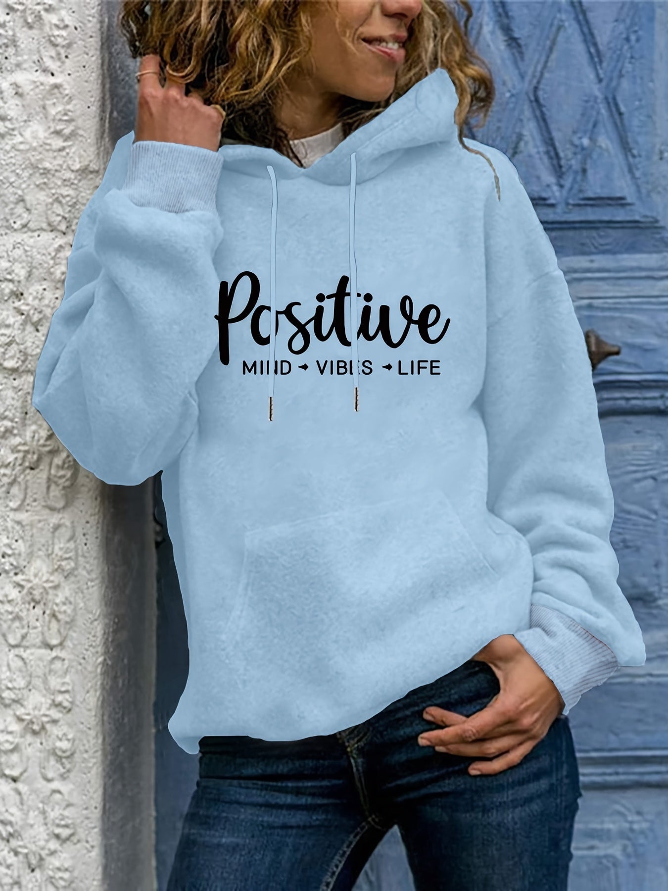 Soft Women's Oversized Hoodie with Cute Graphic Pocket