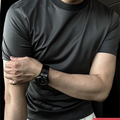 Men's Casual Cotton Short Sleeve Round Neck T-Shirt