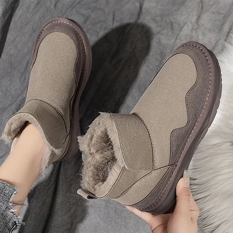 Warm Waterproof Mid Calf Winter Boots for Women