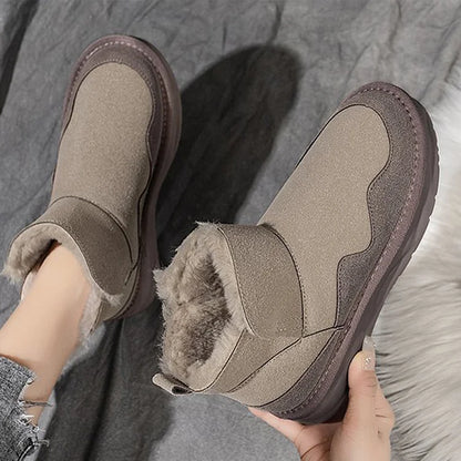 Warm Waterproof Mid Calf Winter Boots for Women